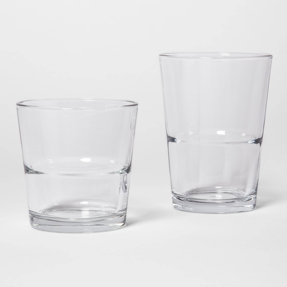 Photos - Glass 12pc  Tall and Short Tumbler Set - Threshold™