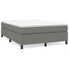 Bed Frame Dark grey 100% polyester fabric, plywood, engineered wood - 2 of 4