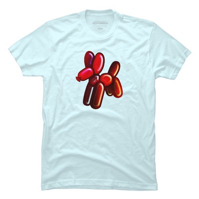 Men's Design By Humans Balloon Animal - Dog (red) By TaliRachelle T-Shirt