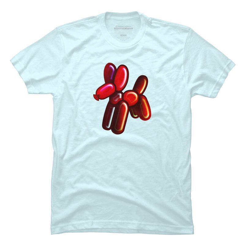 Men's Design By Humans Balloon Animal - Dog (red) By TaliRachelle T-Shirt, 1 of 4
