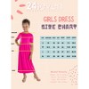 24seven Comfort Apparel Girls Short Sleeve Pleated Midi Dress - 4 of 4