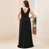 Ever-Pretty Sleeveless Double V-Neck Side Slit Formal Evening Dress - image 3 of 4