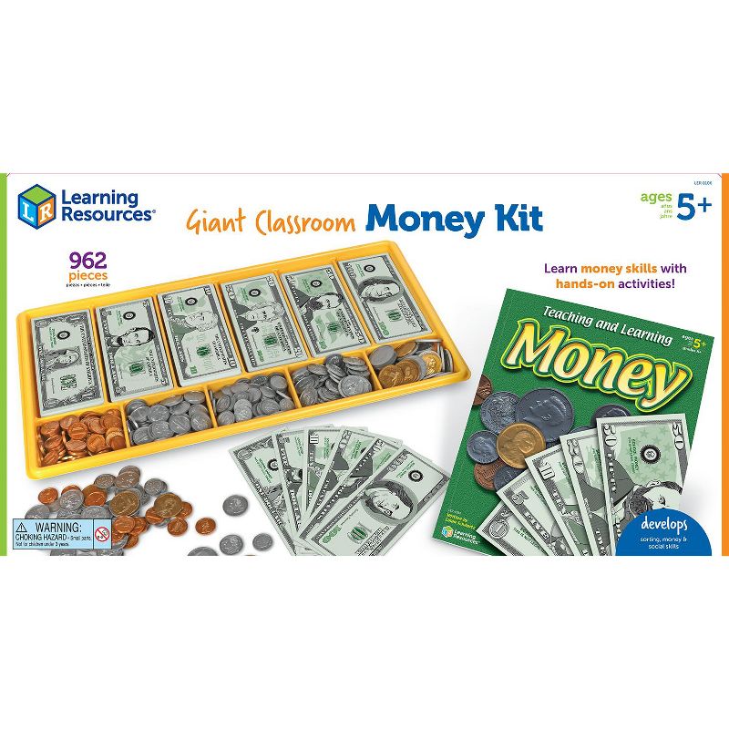 Learning Resources Giant Classroom Money Kit, Ages 5+, 5 of 7