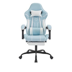 Kumasinova Ergonomic Gaming Chair,360° Swivel Office chair with Retractable Footrest & Lumbar Backrest,Computer Chair for Home Office,Study Room - 1 of 4