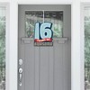Big Dot of Happiness Boy 16th Birthday - Hanging Porch Sweet Sixteen Birthday Party Outdoor Decorations - Front Door Decor - 1 Piece Sign - 2 of 4