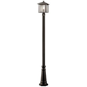 Aspen Collection Outdoor Light Fixture - 11" Wide, 110" Tall, Dimmable, Wet Rated, Glass Panels - 1 of 1