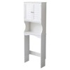 VANIRROR Over The Toilet Storage Cabinet, Bathroom Shelf Over Toilet, Bathroom Storage Cabinet Organizer, White - 2 of 4