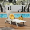 WestinTrends Poly Reclining Outdoor Patio Chaise Lounge Chair Adjustable - 2 of 4
