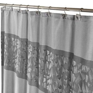Creative Scents Brushed Nickel Shower Curtain / Liner - 1 of 4