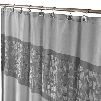 Creative Scents Brushed Nickel Shower Curtain / Liner