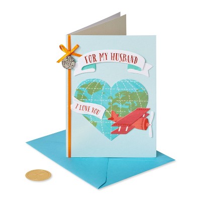 Card Birthday Husband Love To Give You The World - PAPYRUS