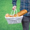 Cornucopia Rectangular Wicker Basket w/ Handles, Easter Basket, Fall Decor, Flower Girl Basket Etc. 13x11" - 4 of 4