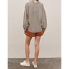 Women's Balloon Sleeve Button Down Stripe Shirt - In February - 4 of 4