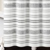 72"x72" Modern Tufted Striped Woven Yarn Dyed Eco Friendly Recycled Cotton Shower Curtain Gray - Lush Décor: Bathroom Accent - 4 of 4