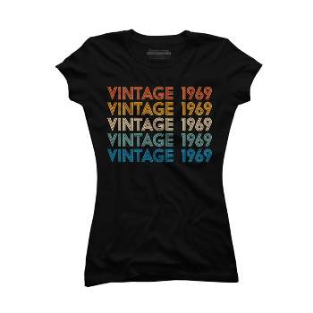 Junior's Design By Humans Retro Vintage 1969 Rainbow By JoshuasPlayhouse T-Shirt