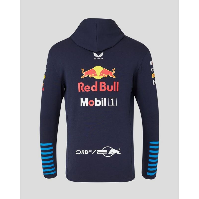 Red Bull Racing F1 Adult 2024 Team Full Zip Hooded Sweatshirt, 2 of 7