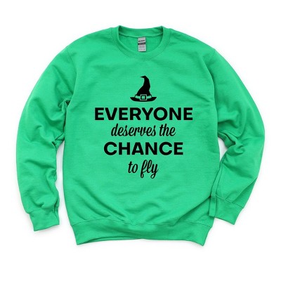 Simply Sage Market Women's Graphic Sweatshirt Deserve A Chance To Fly