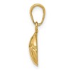 Black Bow Jewelry 14k Yellow Gold Volleyball Pendant, 11mm - 2 of 4