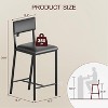 Bar Stools, Set of 2 Dining Chairs, Kitchen Breakfast Chairs with Upholstered, 36" Tall Counter Bar Stools, Easy Assembly, for Dining Room - 3 of 4
