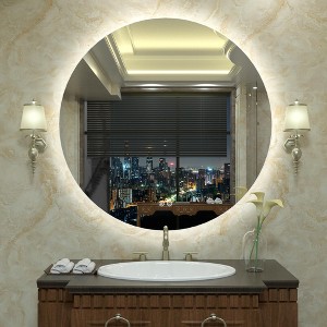 Apmir Super Bright Back LED Lighted Anti-Fog Round/Oval Wall Mirror with Tempered Glass & 3-Year Warranty - 1 of 4