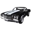 1970 Chevrolet El Camino SS Black with White Stripes "Muscle Car Collection" 1/25 Diecast Model Car by New Ray - 2 of 3