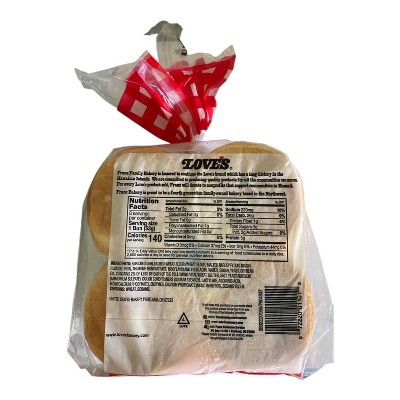 Love's Hamburger Buns - 15oz / 8pk