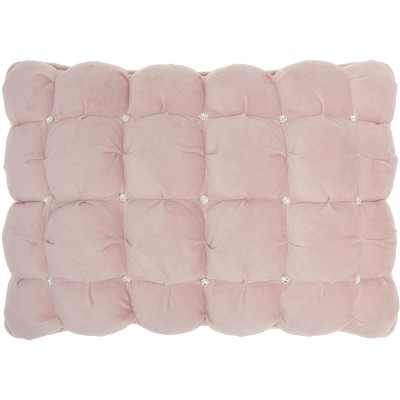 Mina Victory Sofia Quilted Swarovski Indoor Throw Pillow