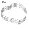 Unique Bargains Heart Shaped DIY Baking Perforated Non-stick Cake Ring - 3 of 4