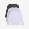 X RAY 3 Pack Kids And Boys 100% Cotton Long Sleeve Crewneck T-Shirts - 2 of 4