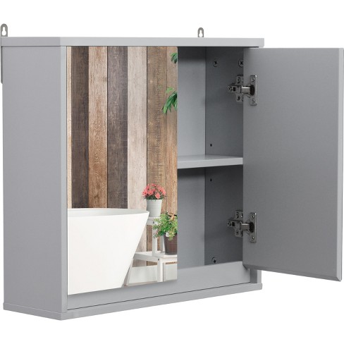 HOMCOM Under Sink Bathroom Cabinet with 2 Doors and Shelf