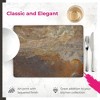Pimpernel Earth Slate Placemats, Set of 4 Faux Slate Table Mats with Cork Backing, Textured Finish for Surface Protection - 3 of 4