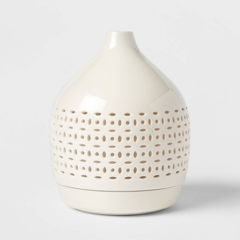 300ml Cutout Ceramic Color Changing Oil Diffuser White - Opalhouse™ - image 1 of 4