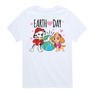 Boys' - Paw Patrol - Earth Day Heart Short Sleeve Graphic T-Shirt - 1 of 4