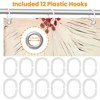 YEERSWAG Chic 71" x 71" Waterproof Fabric Shower Curtain with Hooks - 4 of 4