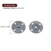 Unique Bargains Alloy Invisible Durable High Hardness Buckle Fasteners Press Studs Buttons 5 Pcs - 2 of 4