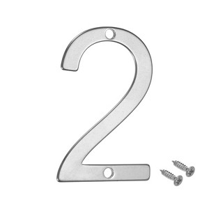 Unique Bargains 304 Stainless Steel Polished Surface Rust Resistant Corrosion Resistant House Number 1 Pc - 1 of 4