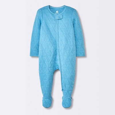 Image of Baby Boys' Quilted Sleep N' Play - Cloud Island™ Blue Newborn