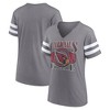 NFL Arizona Cardinals Women's Gray Short Sleeve Split Neck T-Shirt - 3 of 3