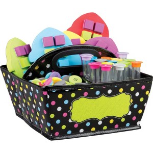Teacher Created Resources Chalkboard Brights Storage Caddy, 9" x 9" x 6" (Pack of 2) - 1 of 1