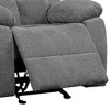 Chenille Glider Recliner Chair with Pillow-Top Arms - 4 of 4