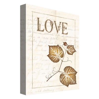 11" x 14" Love Leaf Decorative Wall Art - PTM Images