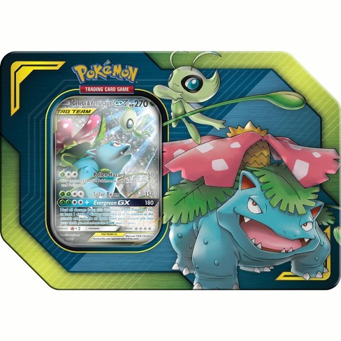 Pokemon 2019 Gx Tag Team Celebi And Venusaur Gx Collector Tin