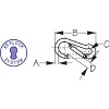Sea Dog Stainless Steel Snap Hook 2-3/8 Inch Model 1515601 Boat Equipment. - 2 of 2
