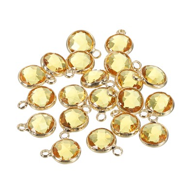 Unique Bargains DIY Jewelry Making Necklace Crystal Birthstone Pendant 20 Pcs