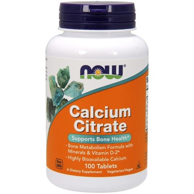 Calcium Citrate With Magnesium, Zinc & Manganese by Now Foods  -  100 Tablet
