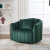 NicBex Oversized 360 Degrees Swivel Accent Barrel Chair with 3 Pillows, Cozy Sofa Armchair for Living Room, Bedroom - 2 of 4