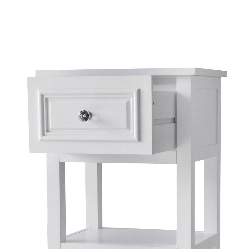 Dawson Floor Cabinet with 1 Drawer White - Elegant Home Fashions, 4 of 9