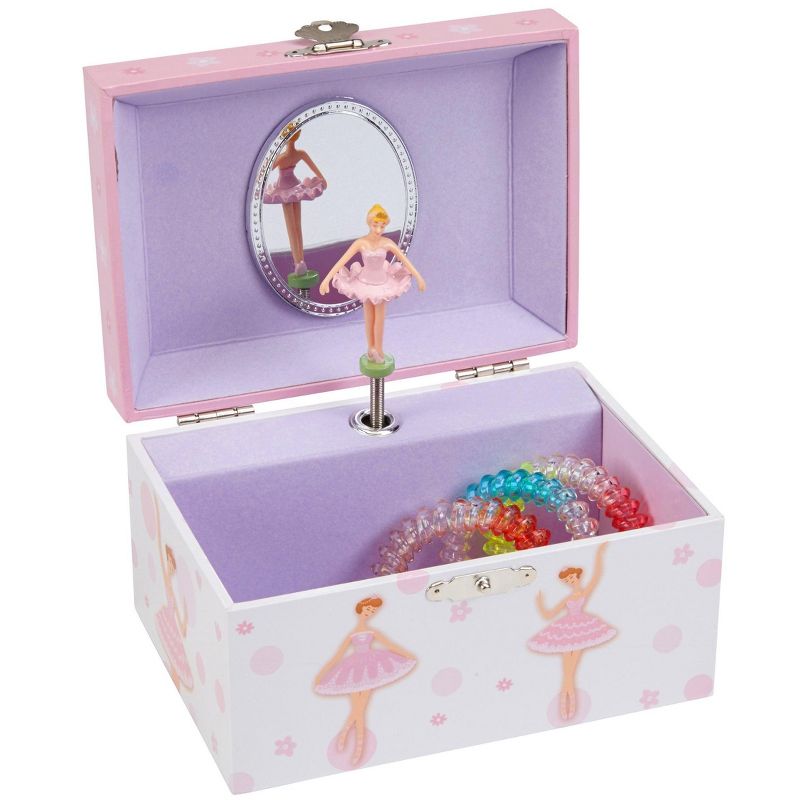 Jewelkeeper Girl's Ballerina Box, Sleeping Beauty Tune, Pink and White, 4 of 5