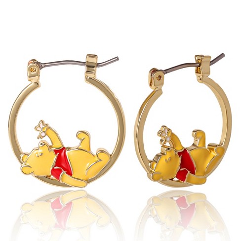 Disney Winnie The Pooh Hoop Earrings Target