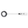 Advantus Deluxe Retractable ID Reel with Badge Holder, 24" Extension, Black, 12/Box - 3 of 3